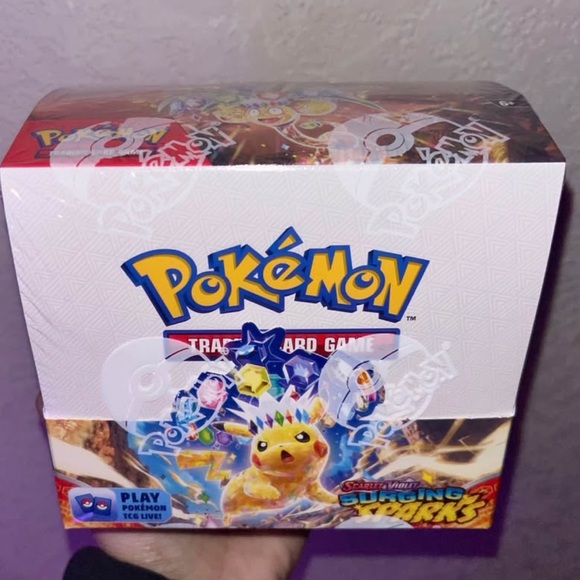 sv08 booster box 1x Pokemon TCG: Surging Sparks Scarlet & Violet Factory Sealed Booster Box  SV08